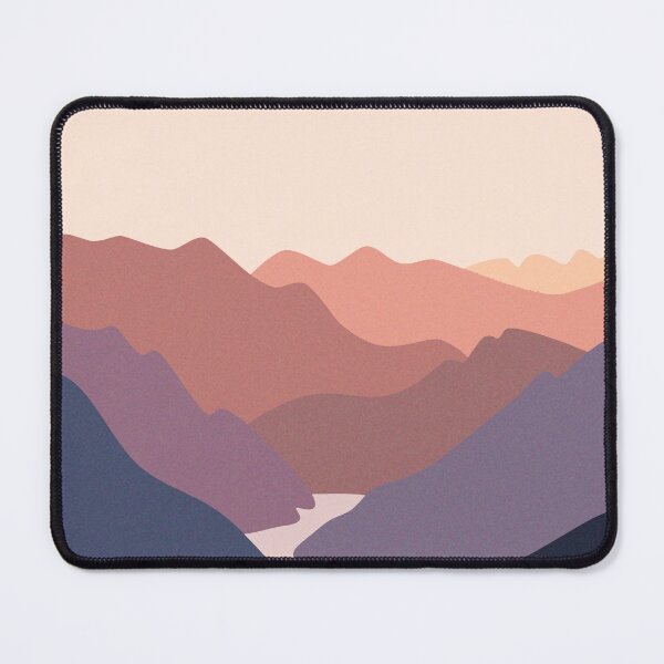 Item preview, Minimalist Purple Mountain Landscape designed and sold by Bookish Lovers.