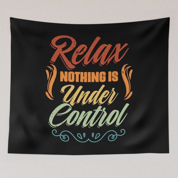 Item preview, Vintage Meditation Sarcasm Relax Nothing Is Under Control designed and sold by Nessshirts.