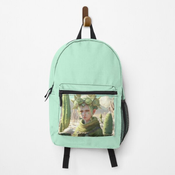 Item preview, Cactus Elf portrait designed and sold by EmeraldeaArt.