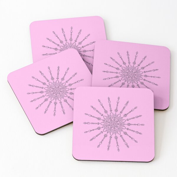 Item preview, Spines Mandala - Pale Pink designed and sold by SmoofyMcDoodle.