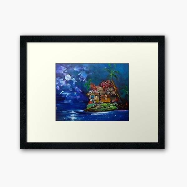 Item preview, Moonlit Island Hut designed and sold by jennyleeandjim.