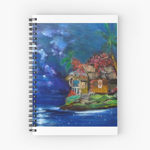 Item preview, Moonlit Island Hut designed and sold by jennyleeandjim.