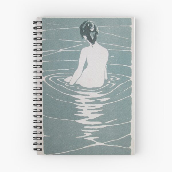 Item preview, Female Nude Seated in Water by Ichijo Narumi - c 1900 designed and sold by Onodera.
