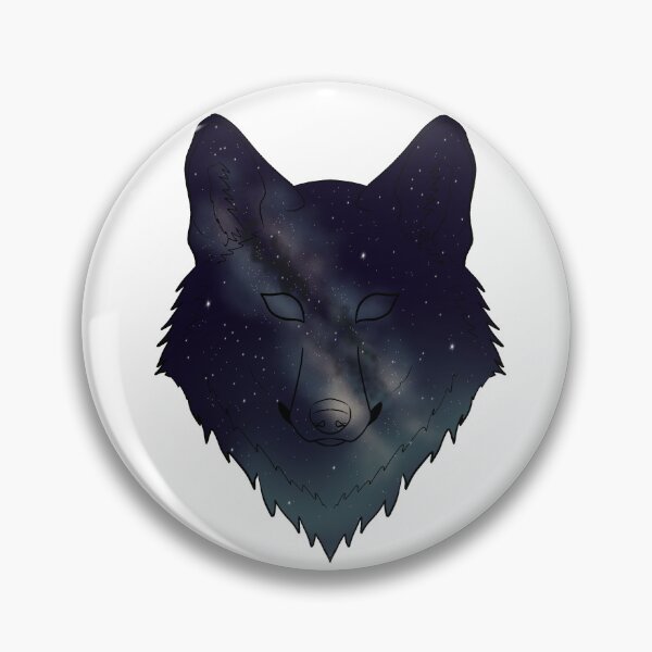 Item preview, Night Sky Wolf With the Milky Way designed and sold by CreationsByBear.