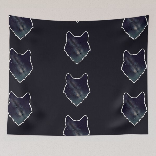 Item preview, Night Sky Wolf With the Milky Way designed and sold by CreationsByBear.