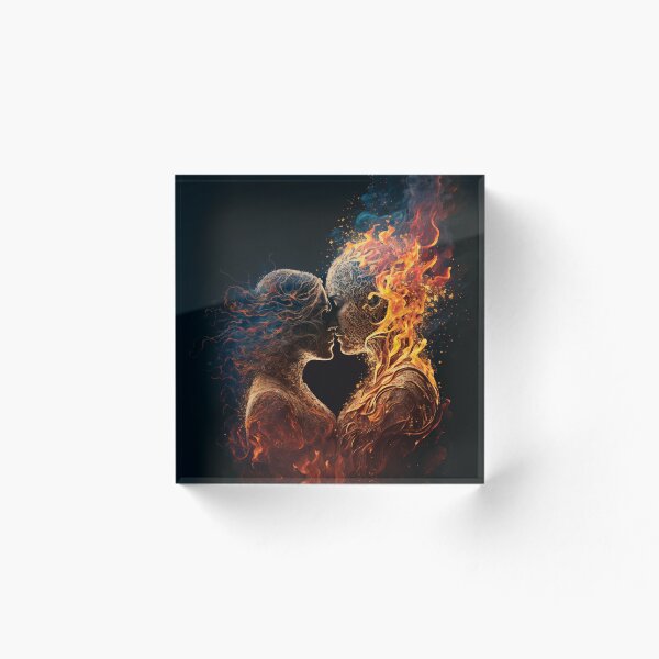 Aperçu de l'œuvre Amour flamboyant, cœurs brûlants #4 créée et vendue par MindAsylum.