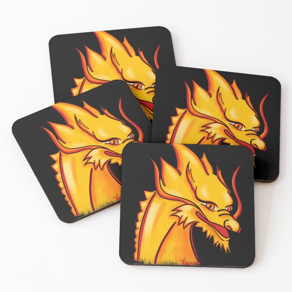 Item preview, chinese dragon fire and gold designed and sold by Themys24.