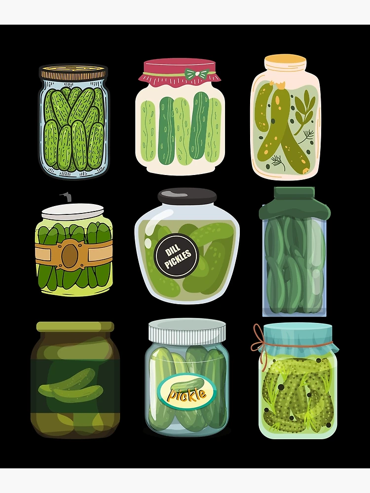 Jar Of Pickles Poster, Gift For Pickle Lovers - Ink In Action