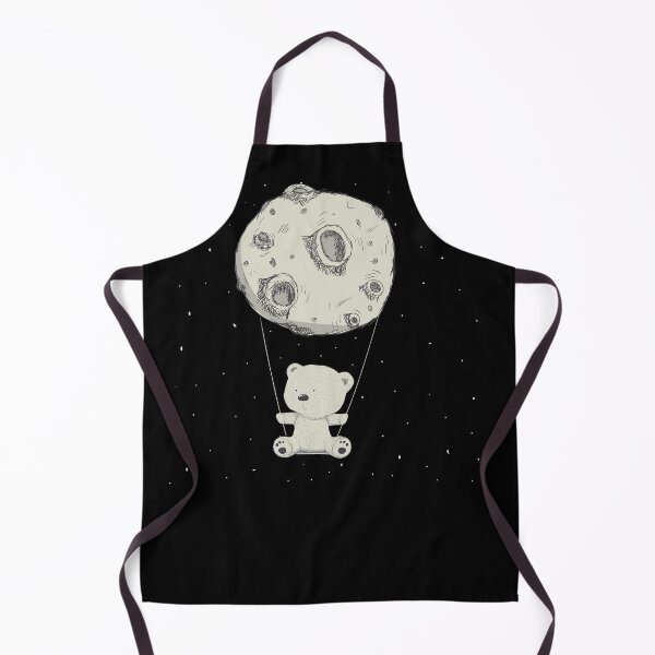 Item preview, Cute Little Bear Holding Balloon Planet Hand Drawn Design designed and sold by SoccaTamam.