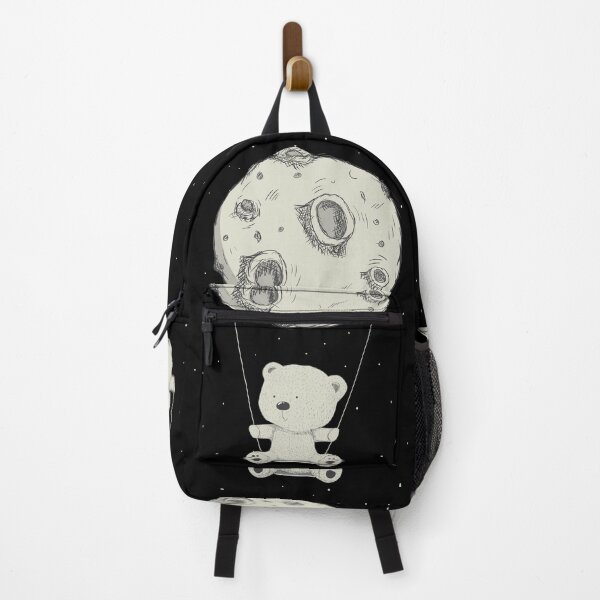 Item preview, Cute Little Bear Holding Balloon Planet Hand Drawn Design designed and sold by SoccaTamam.