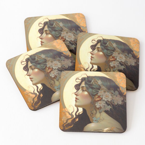 Aperçu de l'œuvre Dame Art Nouveau créée et vendue par GabrielMadrasse.