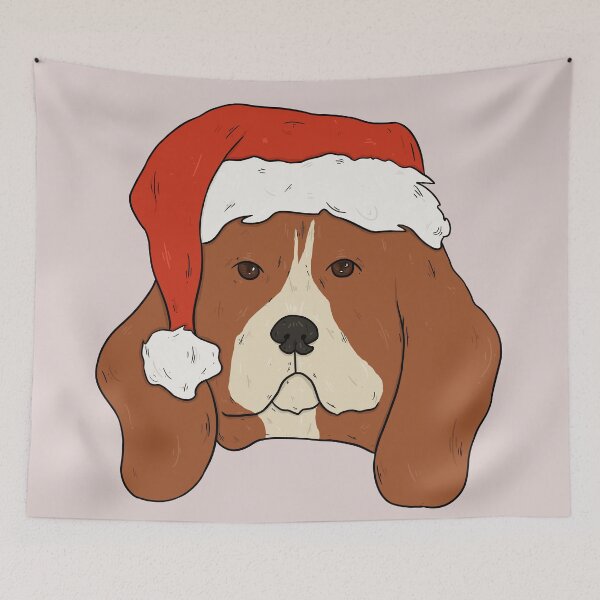 Item preview, Festive Beagle designed and sold by greenteaelf.