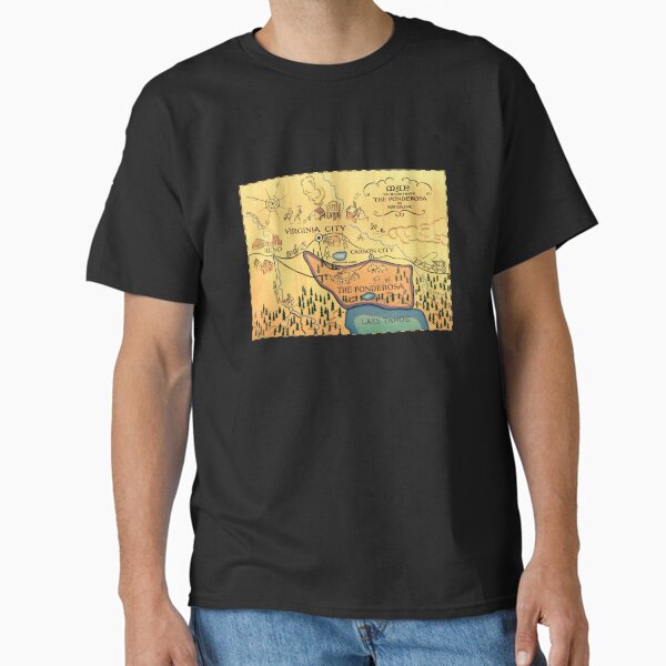 Item preview, Map of The Ponderosa from 'Bonanza' designed and sold by zepher-11.