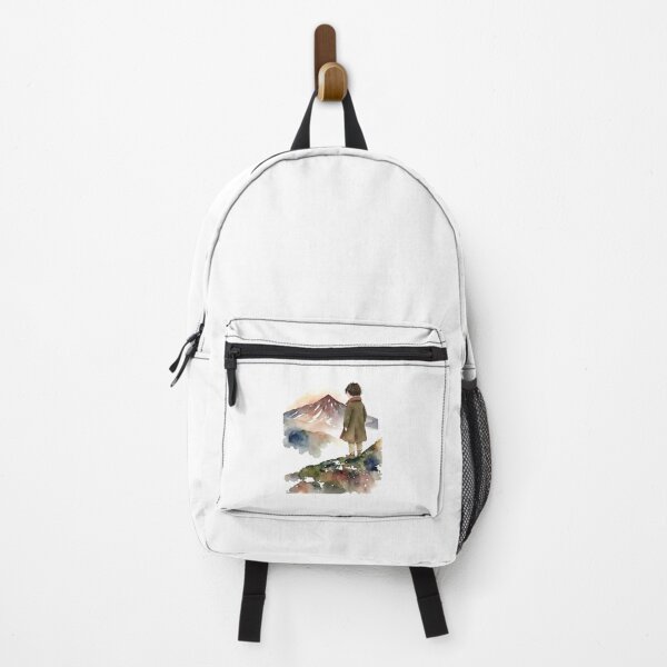 Item preview, A Halfling Gazing at a Lonely Mountain - Watercolor Art - Fantasy designed and sold by Fenay Designs.