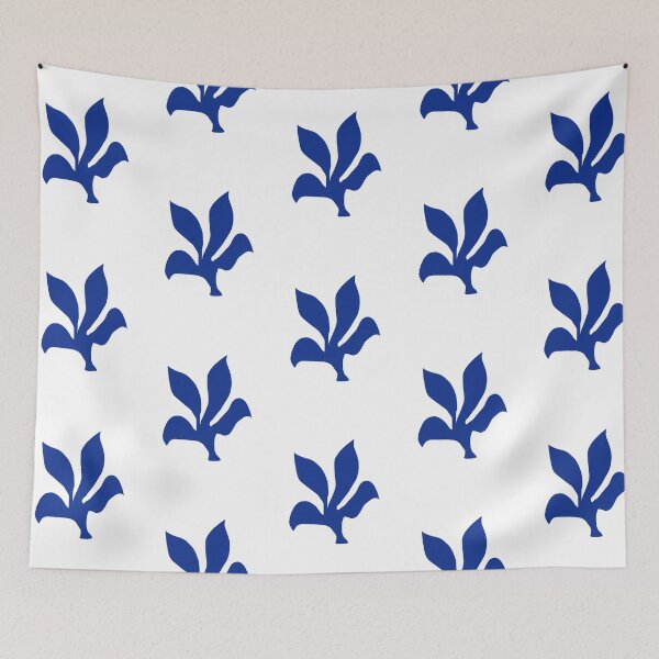 Item preview, Abstract Blue Leaf designed and sold by myliandco.