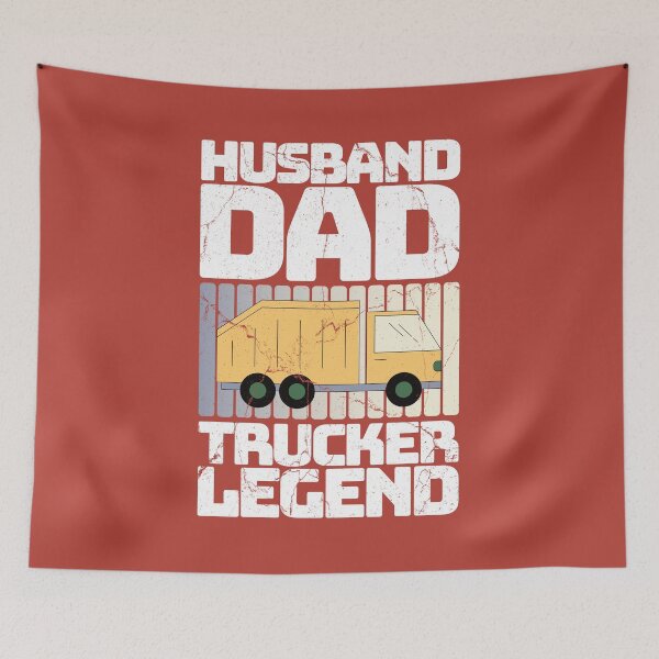Item preview, Husband Dad Trucker Legend, Funny Tracker Gifts, Trucker Dad designed and sold by DADA635.