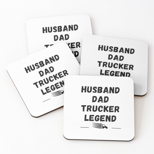 Item preview, Husband Dad Trucker Legend Sticker. designed and sold by JustebePositive.
