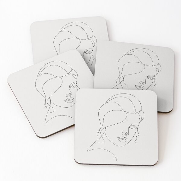 Item preview, Continuous line drawing of a woman's face. Woman portrait. designed and sold by AllaLineArt.