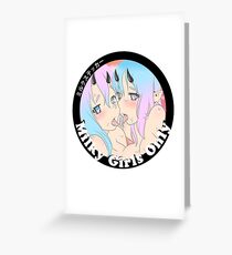 Tarjeta de felicitación ¡Sólo chicas lecheras!