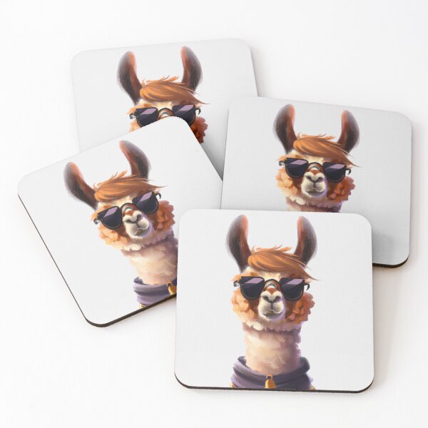 Item preview, Cute Lama with Sun glasses designed and sold by TheScruffyGoose.