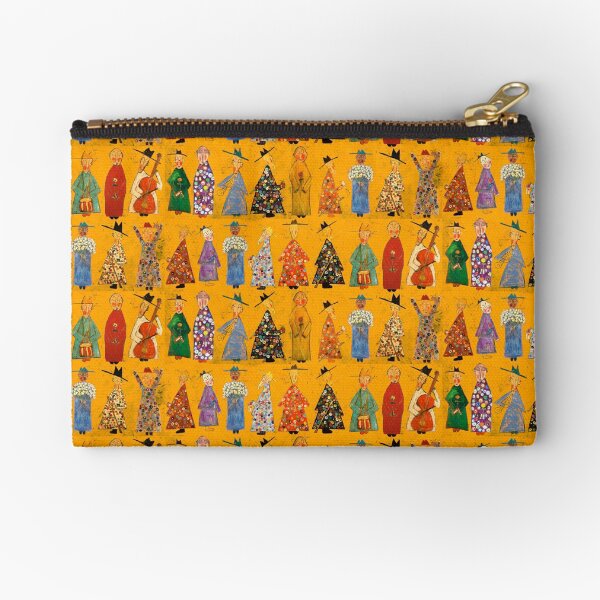Monkchantment on Saffron Zipper Pouch