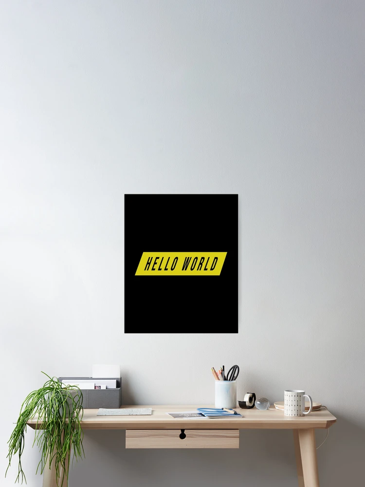 Thumbnail 2 von 3, Poster, Hallo Welt-Python-Code designt und verkauft von FridPix.