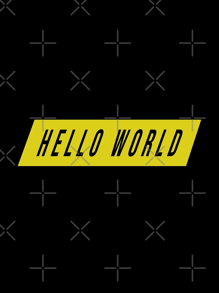 Aperçu 7 sur 7. T-shirt oversize avec l'œuvre Hello World-Python Code créée et vendue par FridPix.