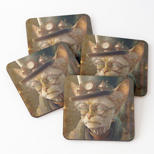 Item preview, Steampunk Cat Lady designed and sold by CatCoconut-Art.