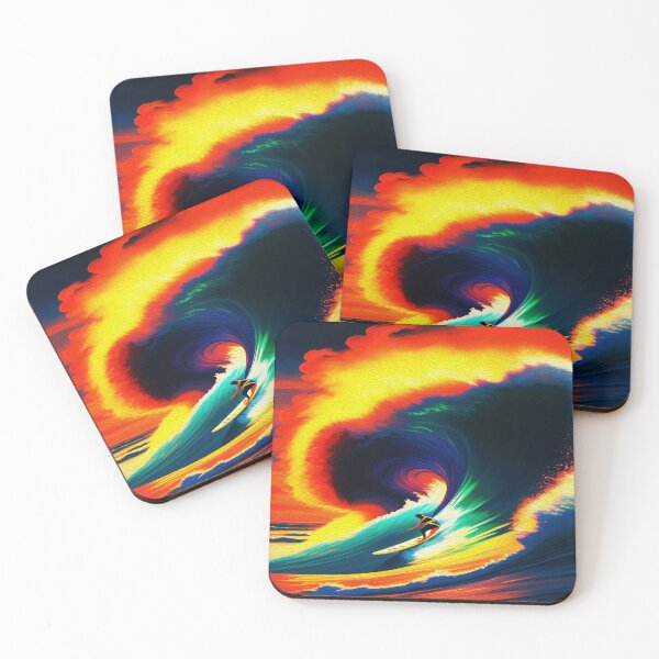 Item preview, Retro Oil Painting of a Man Navigating Foamy Waves in the Deep Sea designed and sold by Trendy Valley .