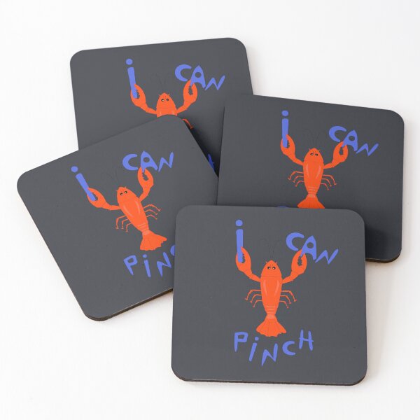 Item preview, I can pinch, red cartoon sea crawfish with slogan, funny character designed and sold by IrinaIhnatieva.