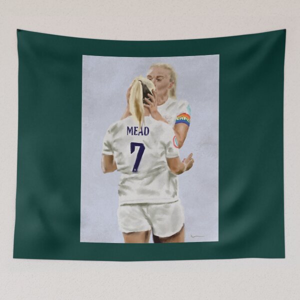 Item preview, Painting of Beth Mead and Leah Williamson after beating Norway 8-0   designed and sold by gimmyung722.