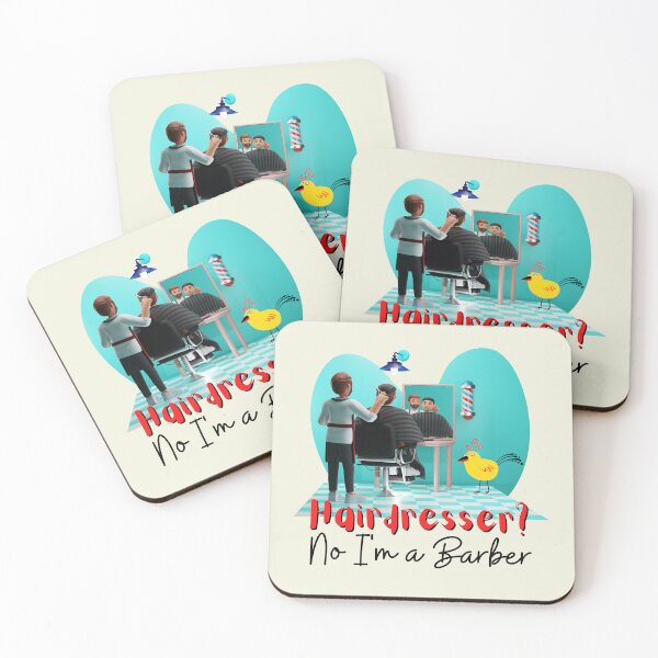 Item preview, Hairdresser? No I'm A Barber Little Bird! For a barber, for a barber shop. designed and sold by Wentoo.