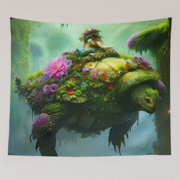 Item preview, Giant Turtle of the Abyss designed and sold by DoublecrashArt.