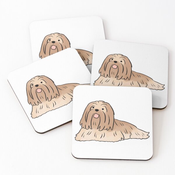 Item preview, lhasa apso dog cute illustration  designed and sold by Yarafantasyart.