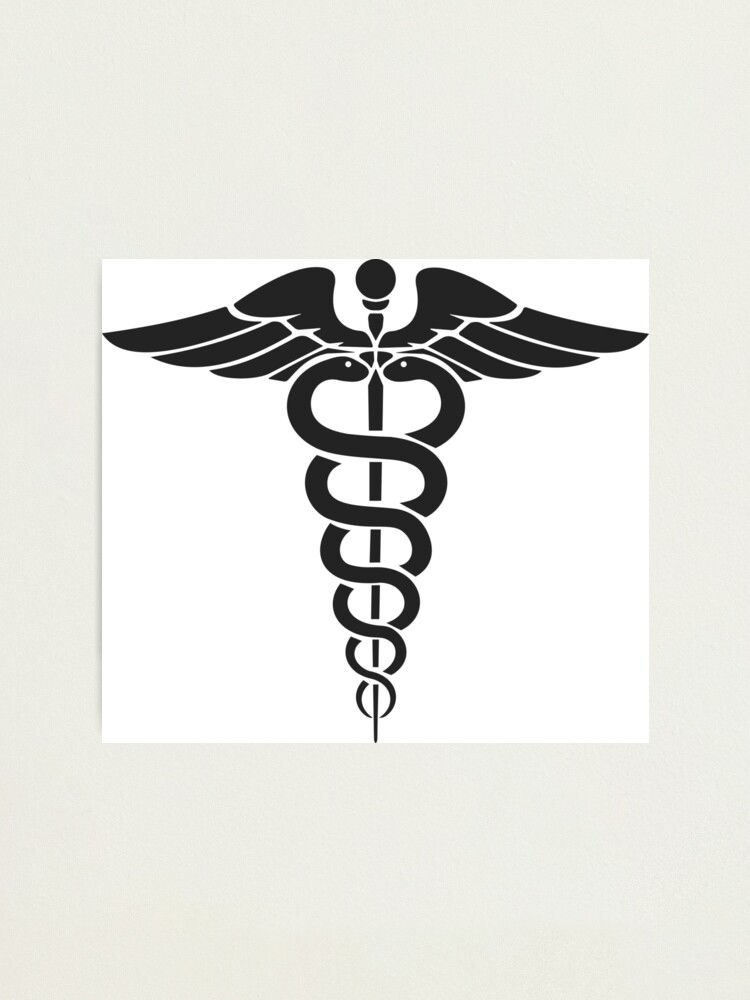 Caduceus Symbol Stock Illustration - Download Image Now - Caduceus,  Healthcare And Medicine, Tattoo - iStock