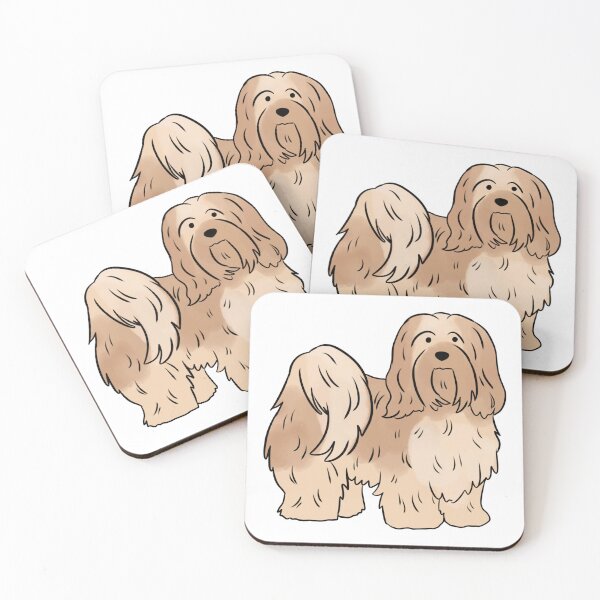 Item preview, lhasa apso dog cute illustration  designed and sold by Yarafantasyart.