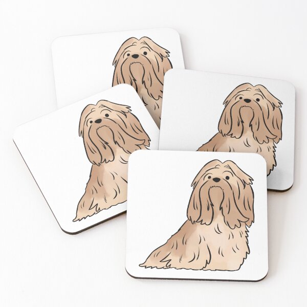 Item preview, lhasa apso dog cute illustration  designed and sold by Yarafantasyart.