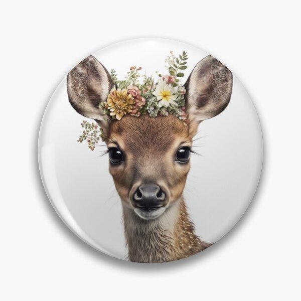 Item preview, Cute deer head designed and sold by ShopLeilaArt.