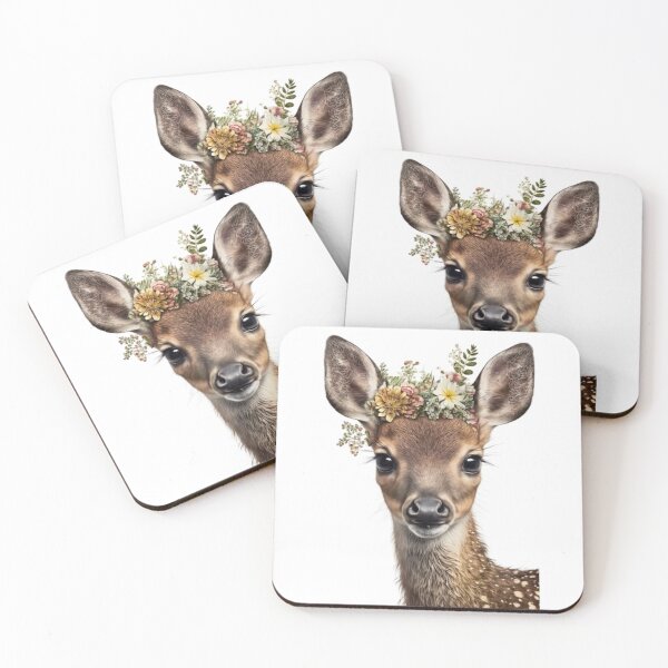 Item preview, Cute deer head designed and sold by ShopLeilaArt.