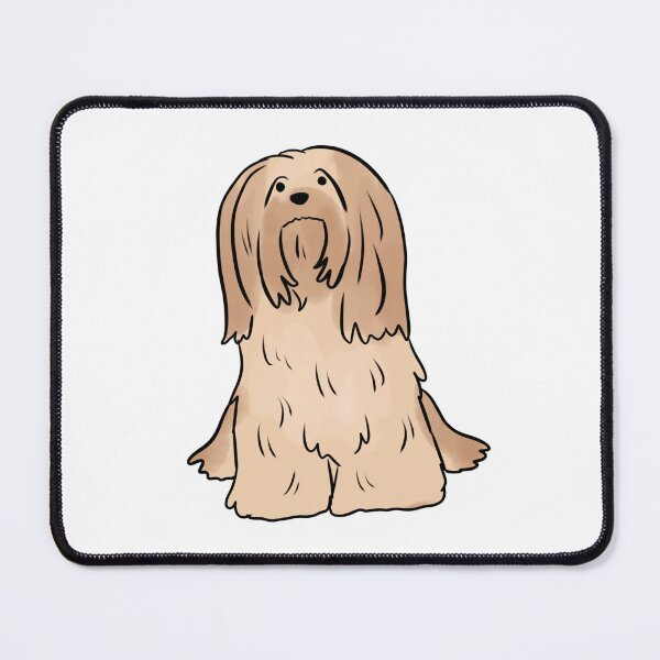 Item preview, lhasa apso dog cute illustration designed and sold by Yarafantasyart.