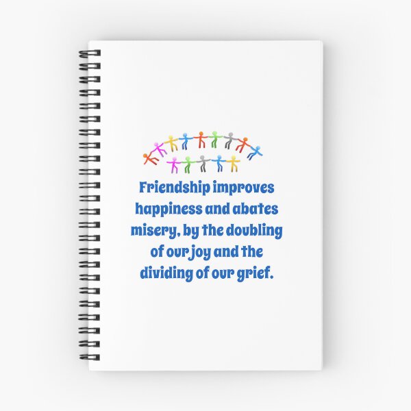 Item preview, Friendship Improves Happiness - Friendship Quote  designed and sold by CrankyOldDude.