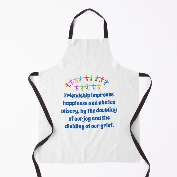 Item preview, Friendship Improves Happiness - Friendship Quote  designed and sold by CrankyOldDude.