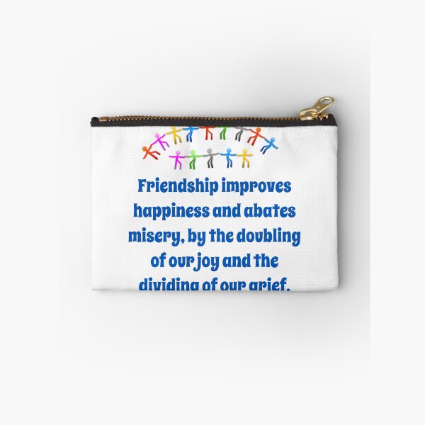 Item preview, Friendship Improves Happiness - Friendship Quote  designed and sold by CrankyOldDude.