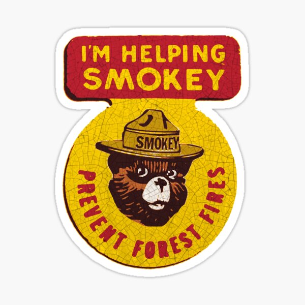 Smokey The Bear Sticker