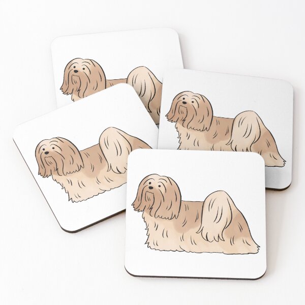 Item preview, lhasa apso dog cute illustration  designed and sold by Yarafantasyart.