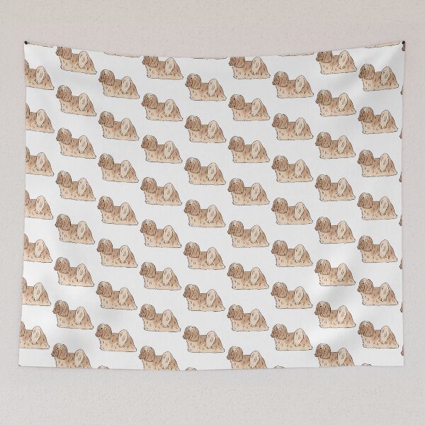 Item preview, lhasa apso dog cute illustration  designed and sold by Yarafantasyart.