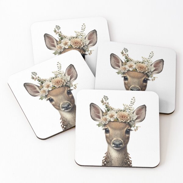 Item preview, Cute deer head designed and sold by ShopLeilaArt.