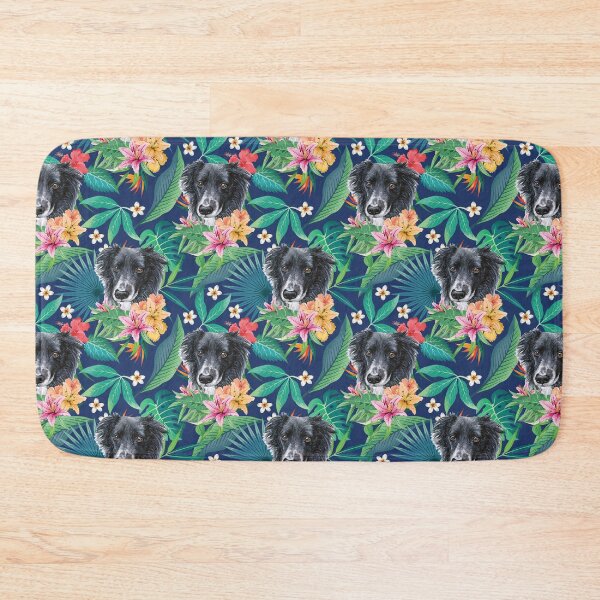 Item preview, Tropical Black White Border Collie 1 designed and sold by lulupetart.