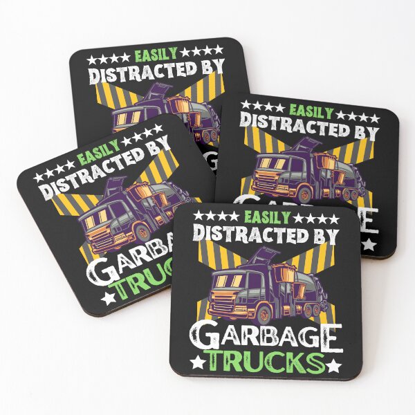 Item preview, Easily Distracted by Garbage Trucks designed and sold by Luckydesign1975.