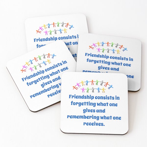 Item preview, Friendship Consists In Forgetting - Friendship Quote  designed and sold by CrankyOldDude.